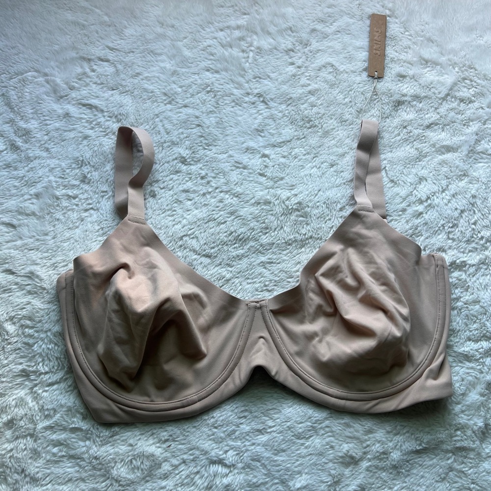Skims Women's Fits Everybody Unlined Demi Bra Mica Tan BR-UWR-2293 Size 36H NWT